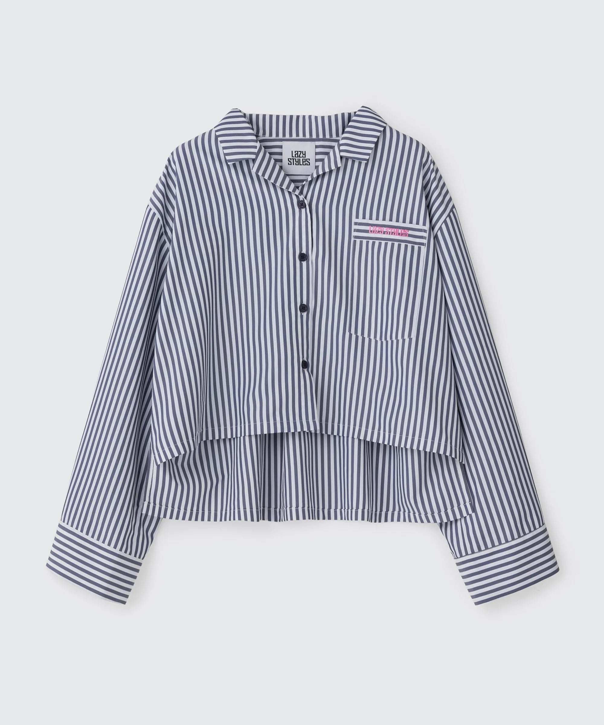 Cropped Stripe Shirt | クロップド ストライプ シャツ