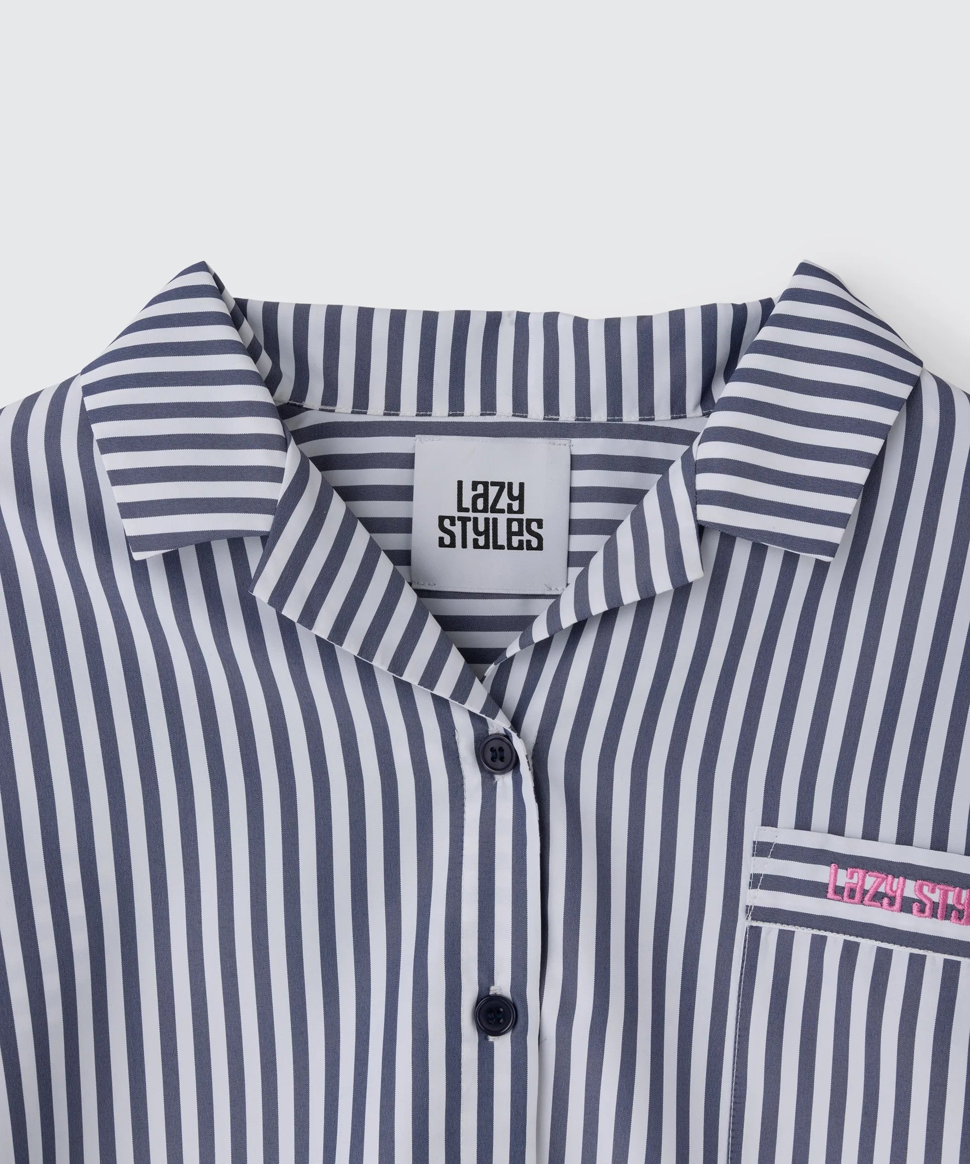 Cropped Stripe Shirt | クロップド ストライプ シャツ