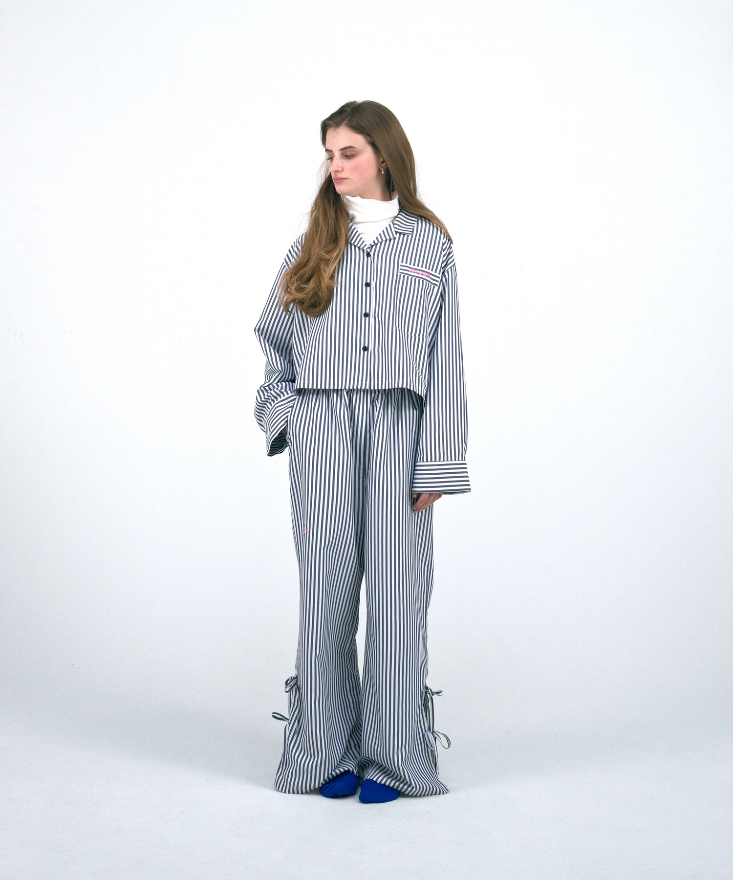 Cropped Stripe Shirt | クロップド ストライプ シャツ