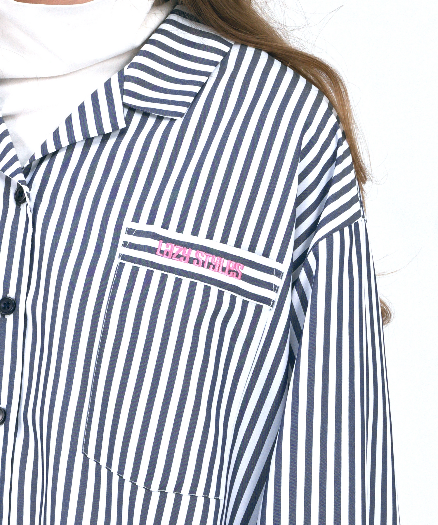 Cropped Stripe Shirt | クロップド ストライプ シャツ