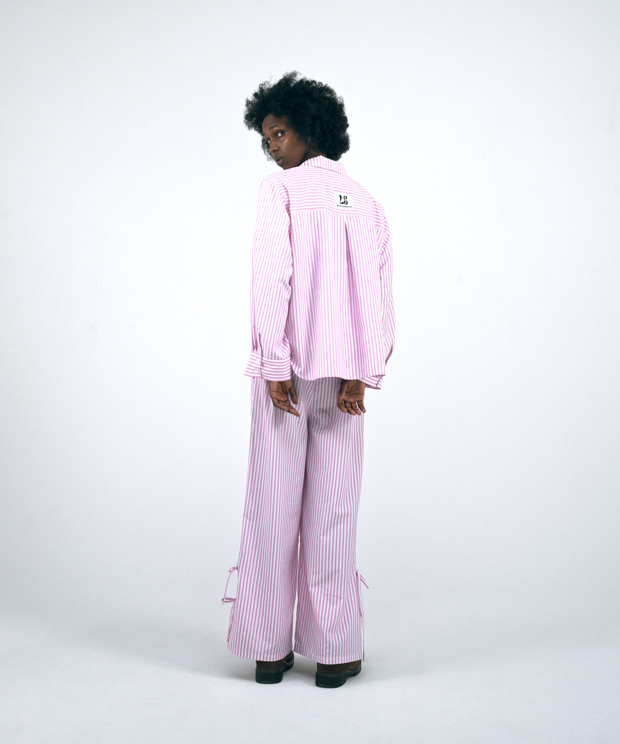 Wide Leg Shirtpants Stripe Design | ワイドレッグ シャツパンツ ストライプデザイン