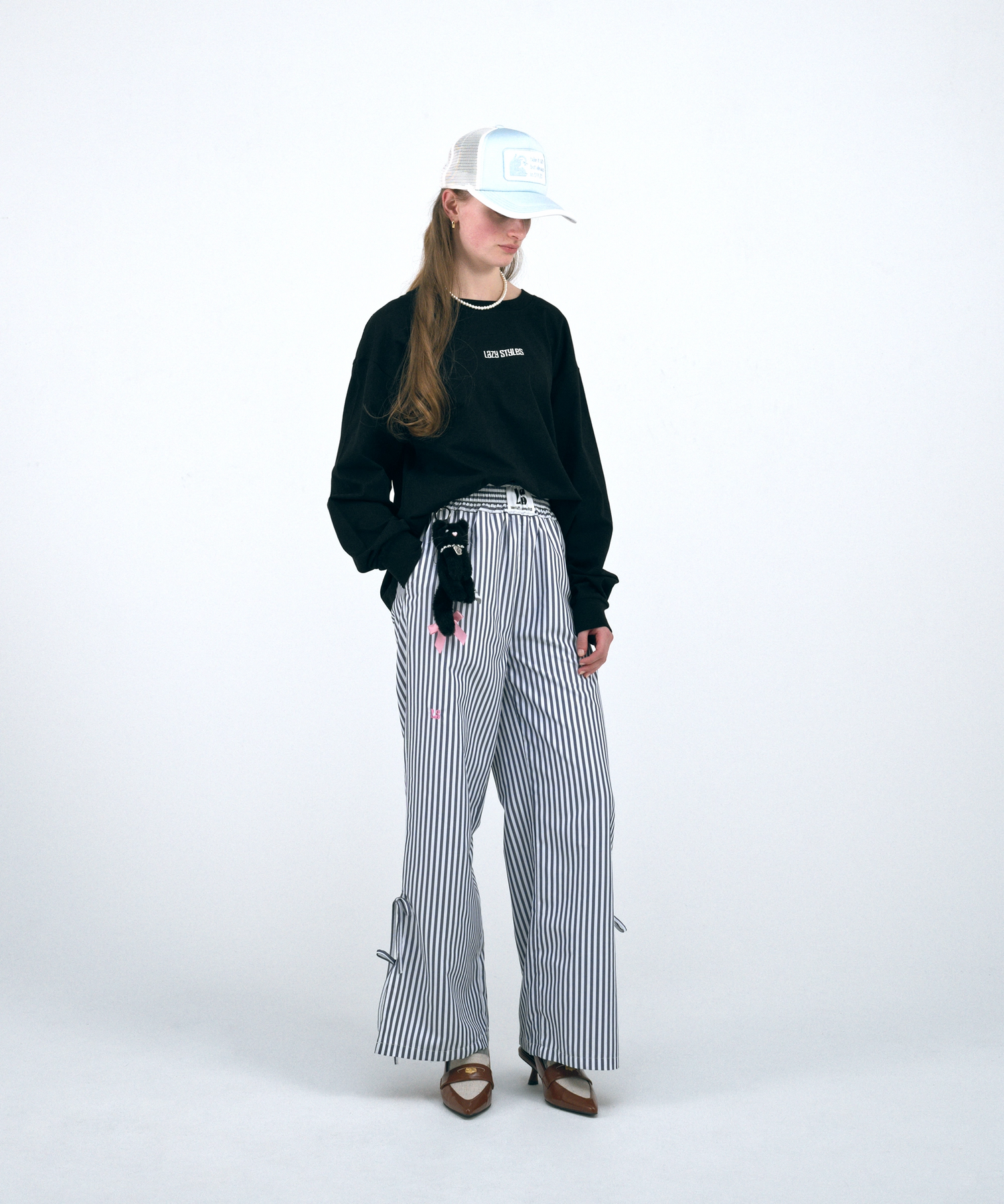 Wide Leg Shirtpants Stripe Design | ワイドレッグ シャツパンツ ストライプデザイン