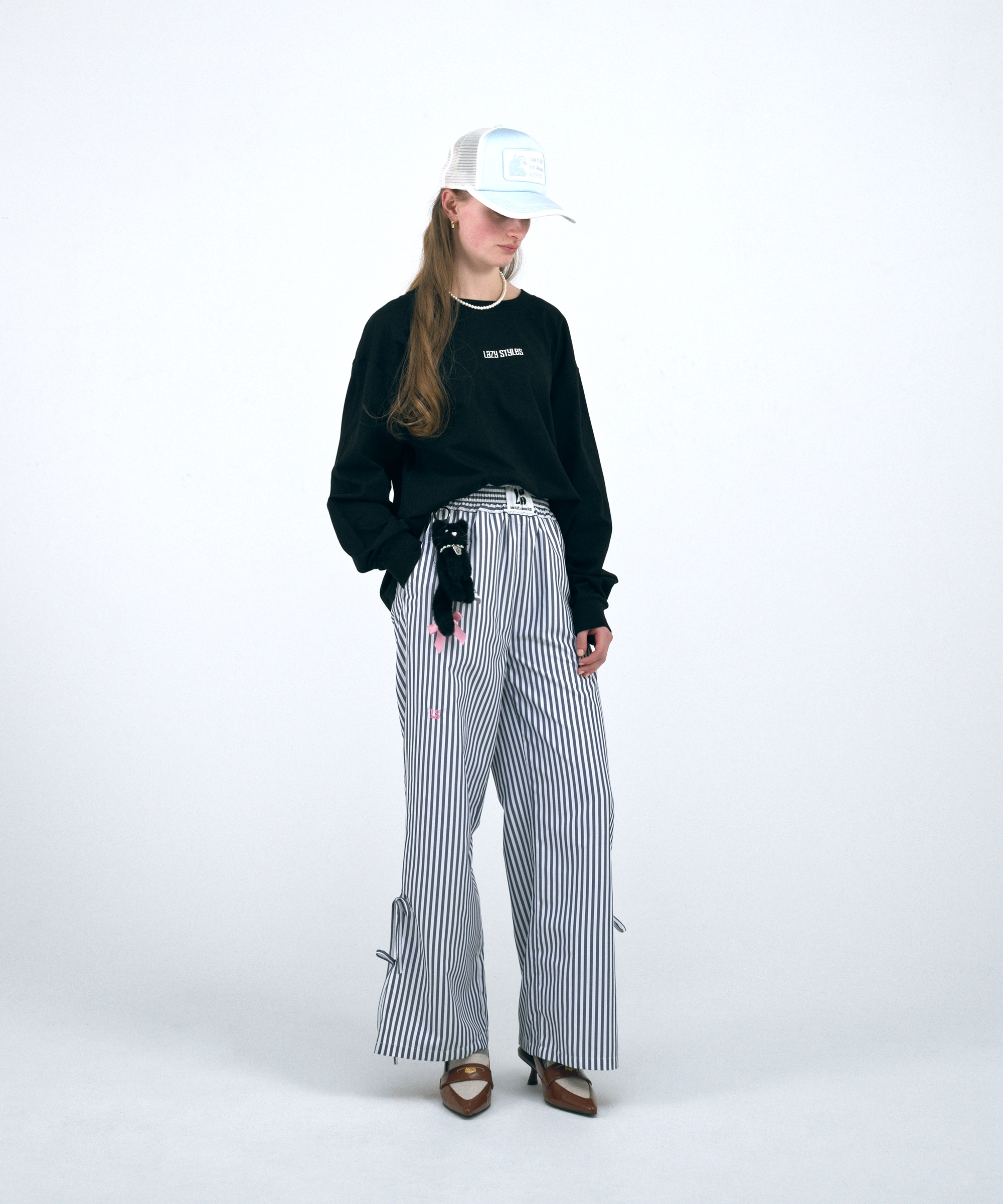 Wide Leg Shirtpants Stripe Design | ワイドレッグ シャツパンツ ストライプデザイン