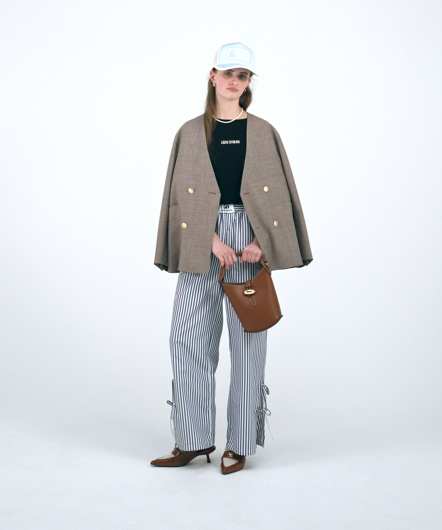 Wide Leg Shirtpants Stripe Design | ワイドレッグ シャツパンツ ストライプデザイン