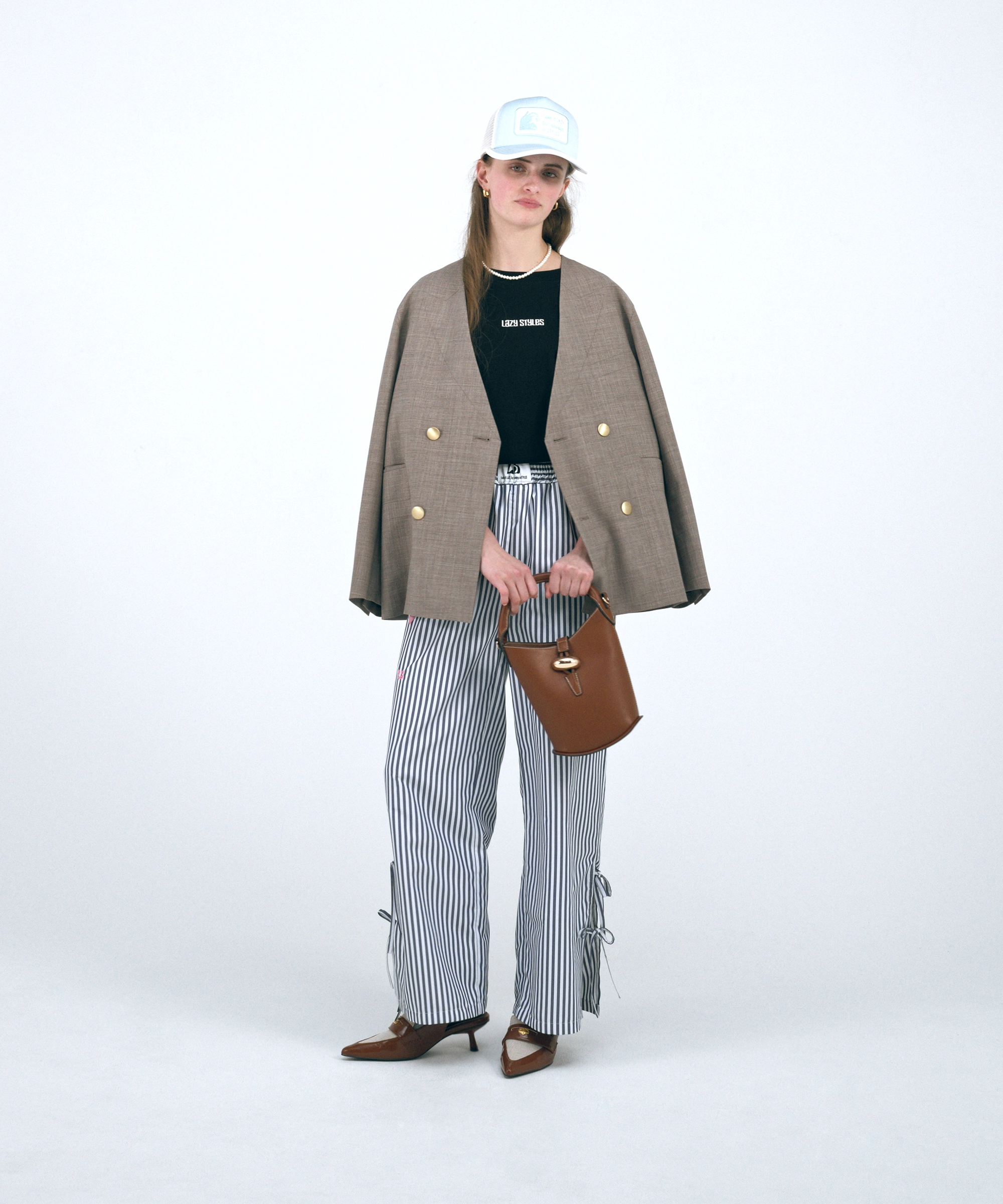 Wide Leg Shirtpants Stripe Design | ワイドレッグ シャツパンツ ストライプデザイン