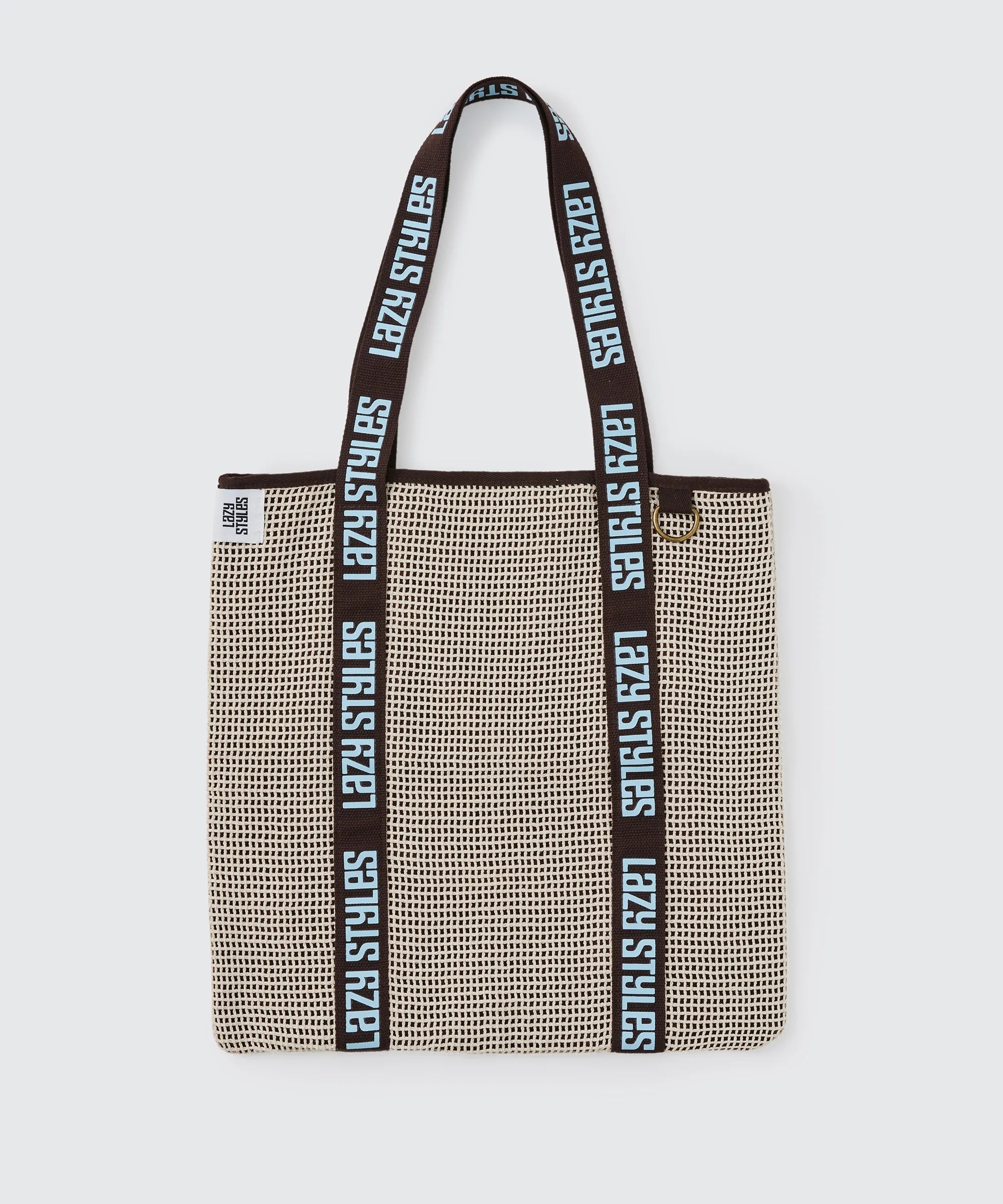 Handle Logo Mesh Tote Bag