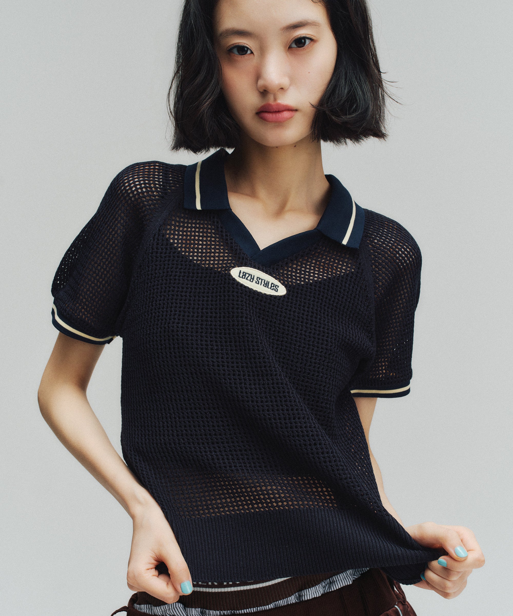Cropped Uniform Polo Shirt | クロップド ユニフォームシャツ