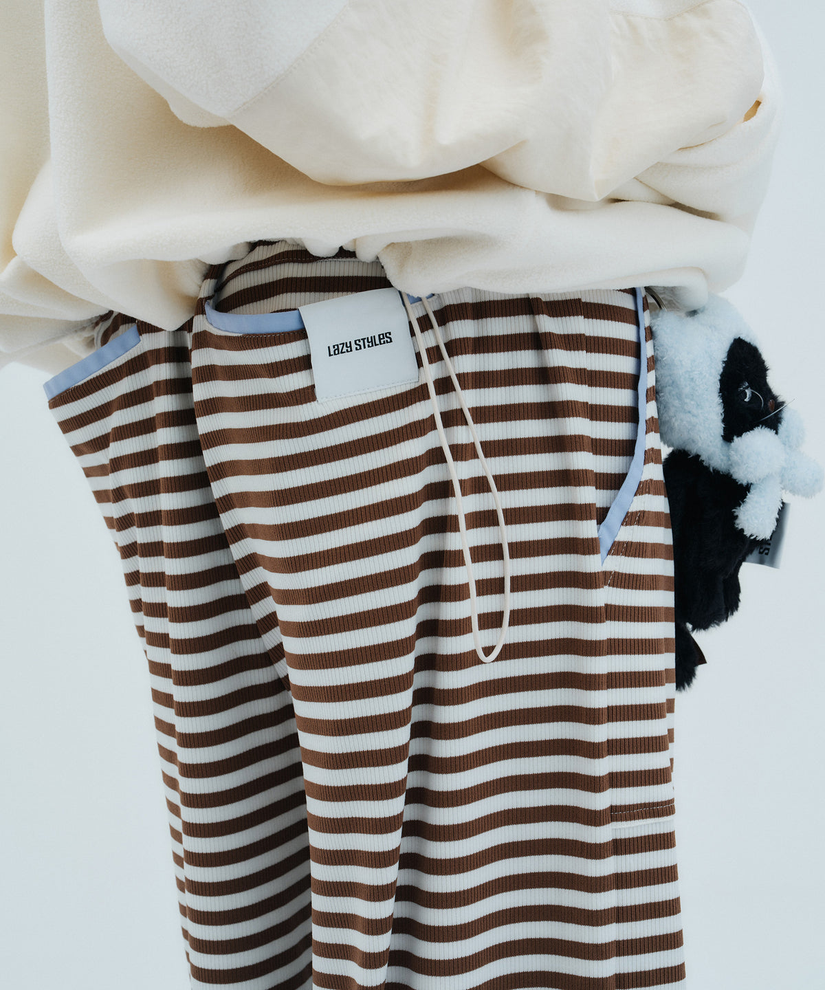 Striped Long Pants (+Scrunchie) | ボーダーロングパンツ (+シュシュ)