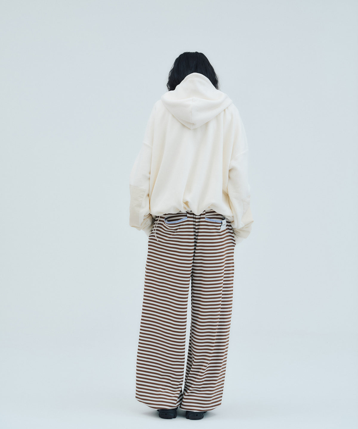 Striped Long Pants (+Scrunchie) | ボーダーロングパンツ (+シュシュ)