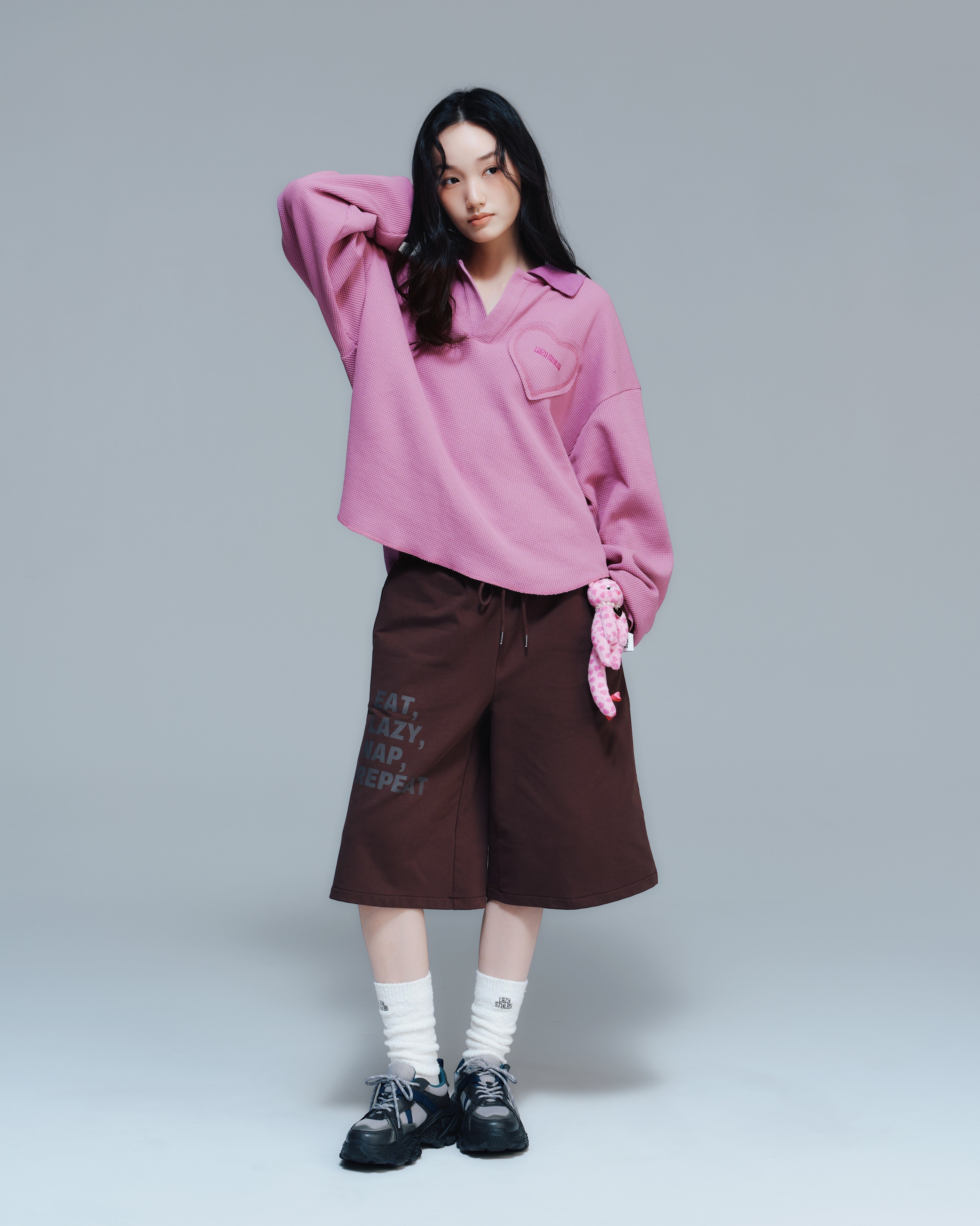 【新品】ウエストベルトワッフルロングスリーブtee ワッフルロングスリーブTEE [Véritécoeur] | NowN