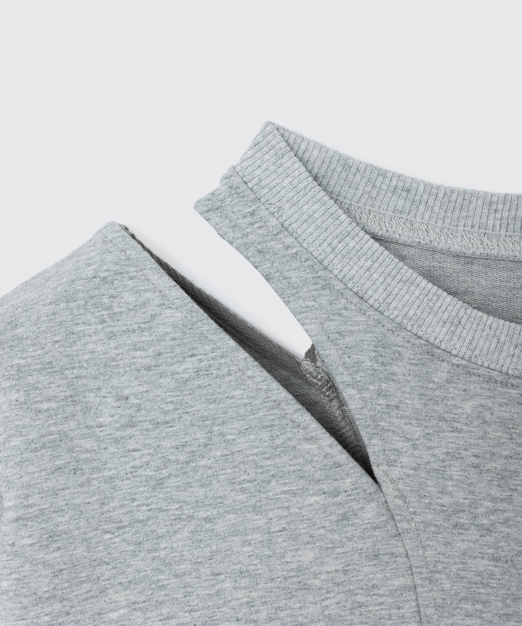 Cutout Shoulder Sweatshirt | カットアウト スウェット トップス Lazy Styles | Official Online Store