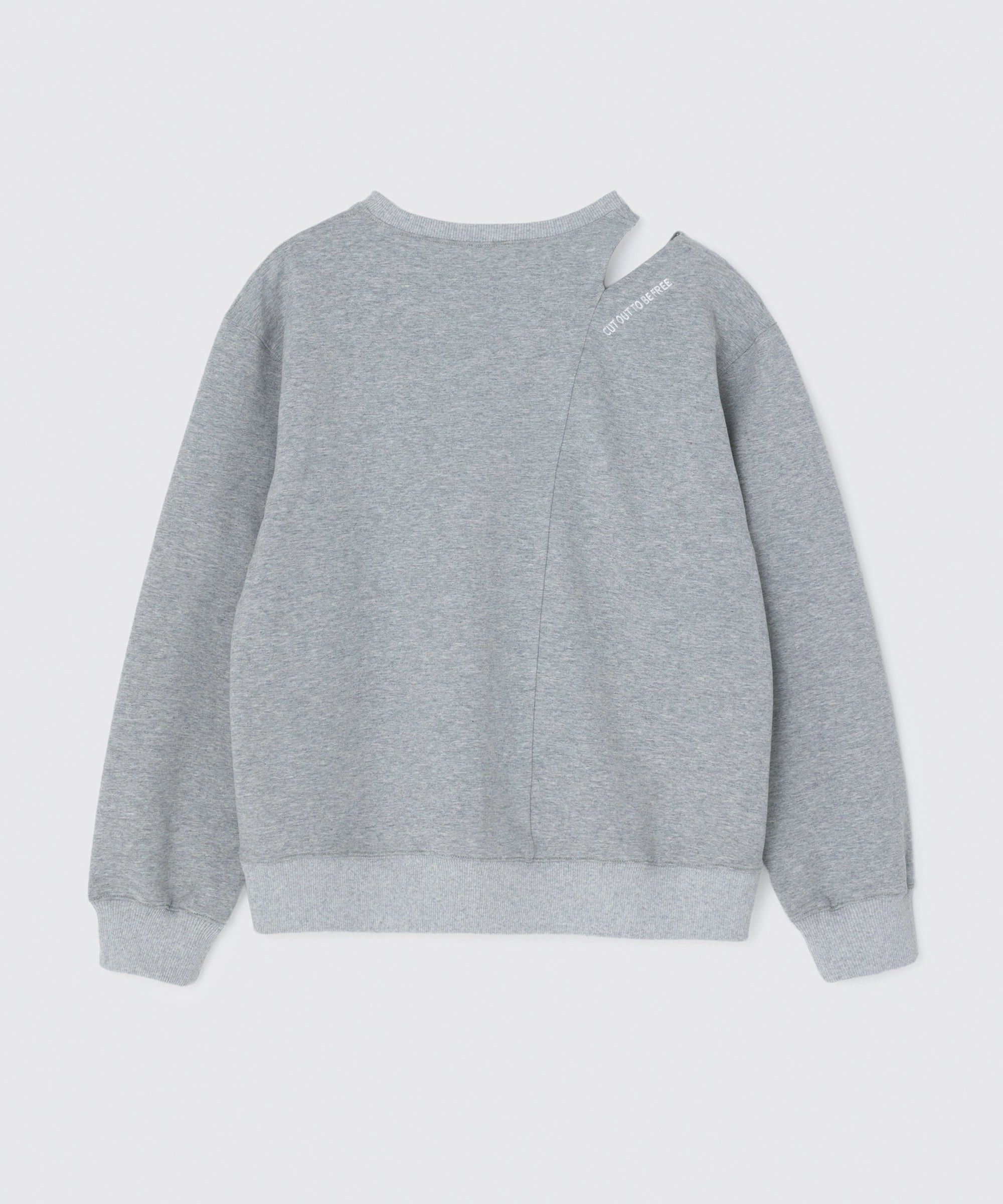 Cutout Shoulder Sweatshirt | カットアウト スウェット トップス Lazy Styles | Official Online Store