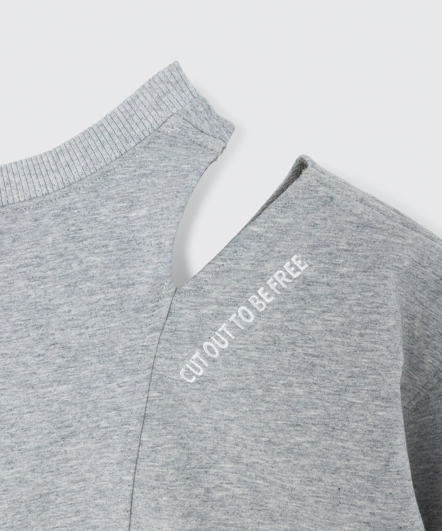 Cutout Shoulder Sweatshirt | カットアウト スウェット トップス Lazy Styles | Official Online Store