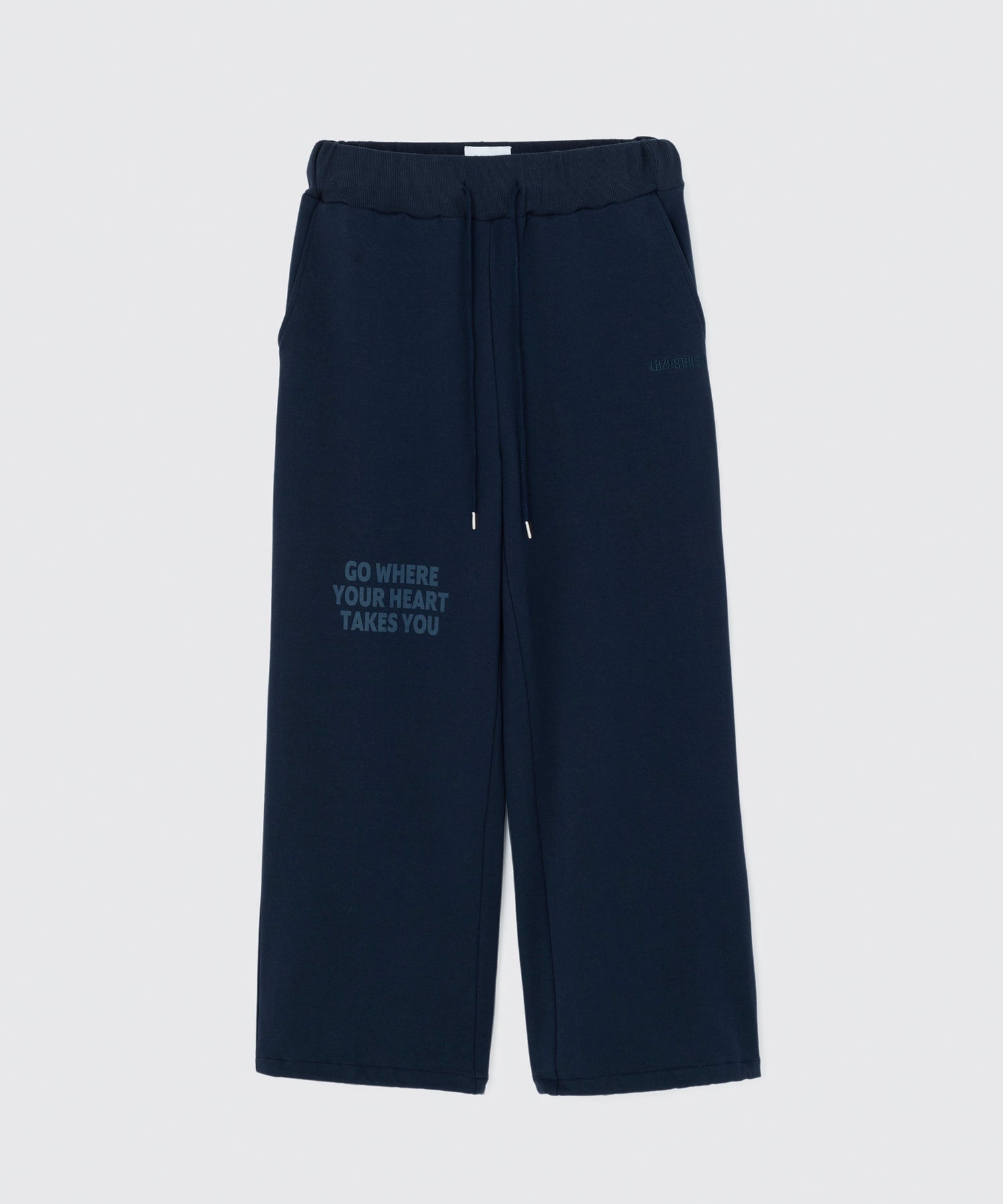 etretokyoワイドレッグスウェットパンツ ネイビー etretokyoワイドレッグスウェットパンツ ネイビー