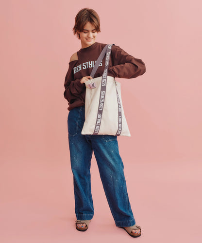 Handle Logo Tote bag | ハンドルロゴ トートバッグ Lazy Styles | Official Online Store