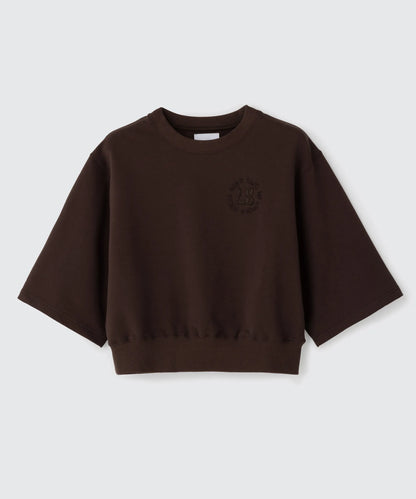 Heart Cutout Cropped Sweat Tee | ハートカットアウト クロップド スウェット Tシャツ