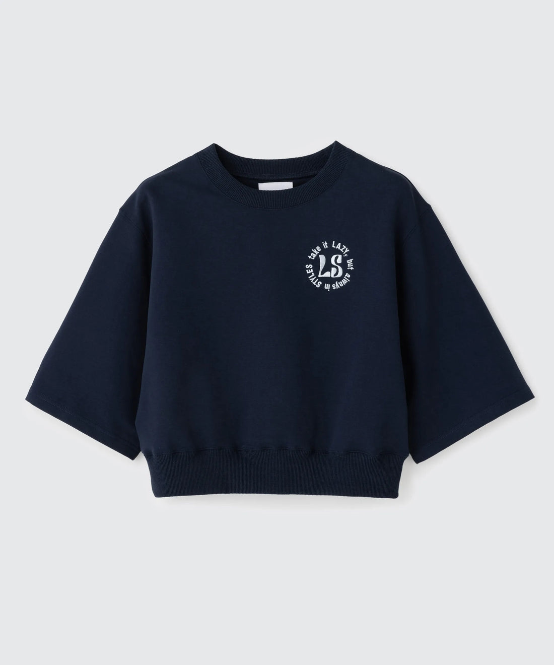 Heart Cutout Cropped Sweat Tee