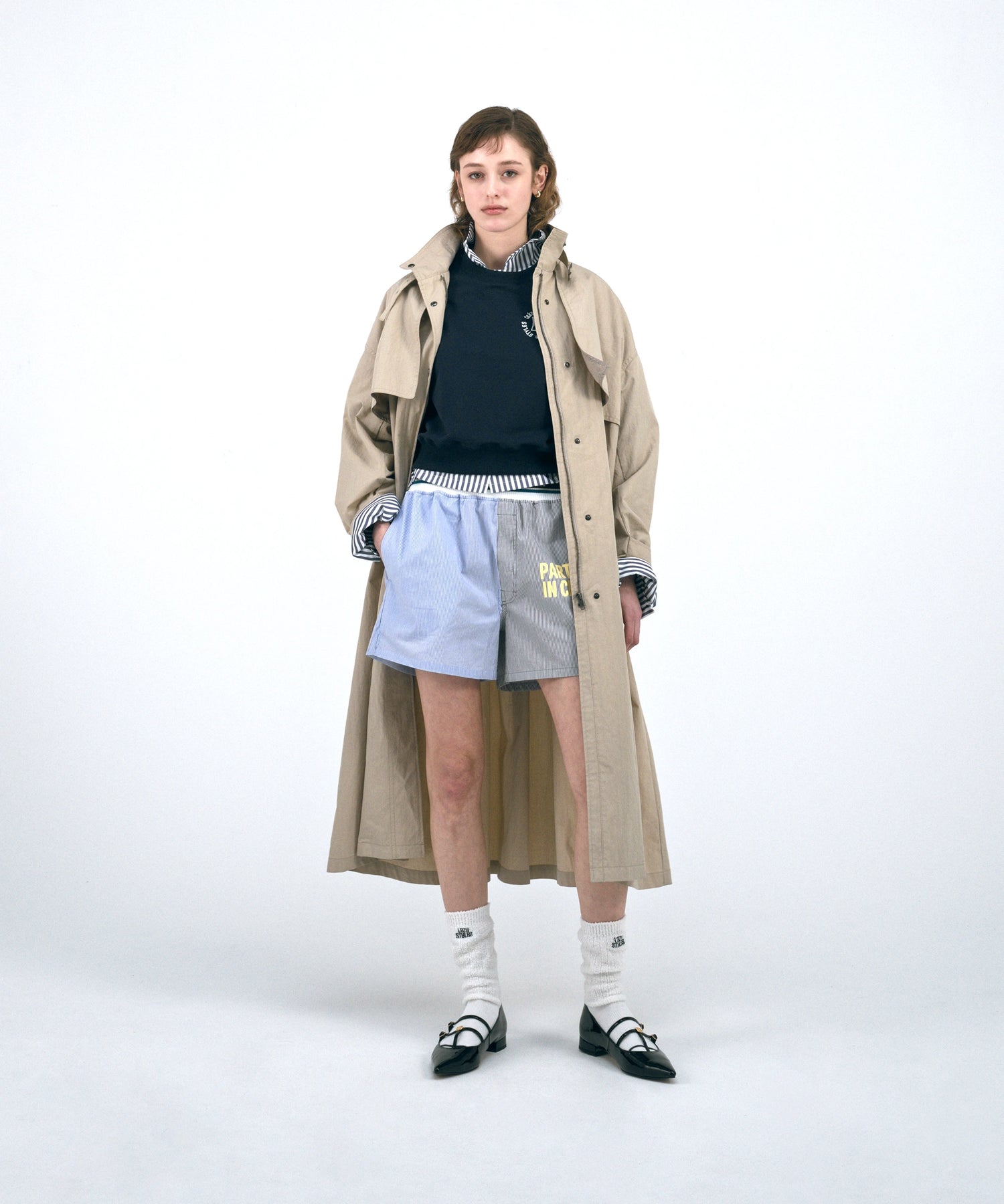 Heart Cutout Cropped Sweat Tee | ハートカットアウト クロップド スウェット Tシャツ