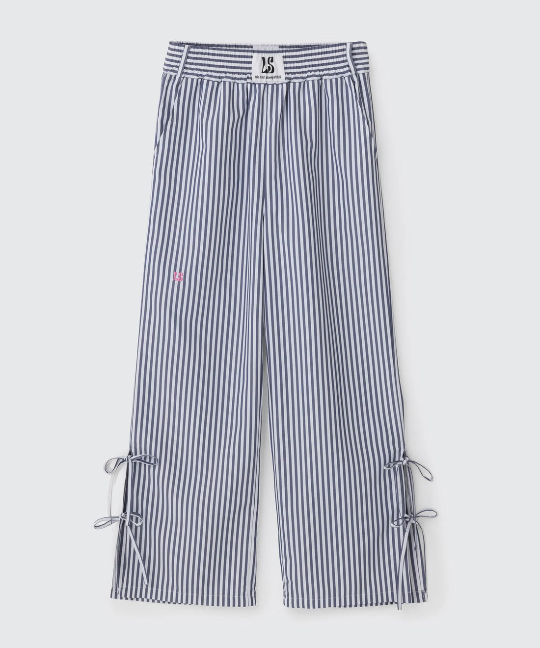 Wide Leg Shirtpants Stripe Design