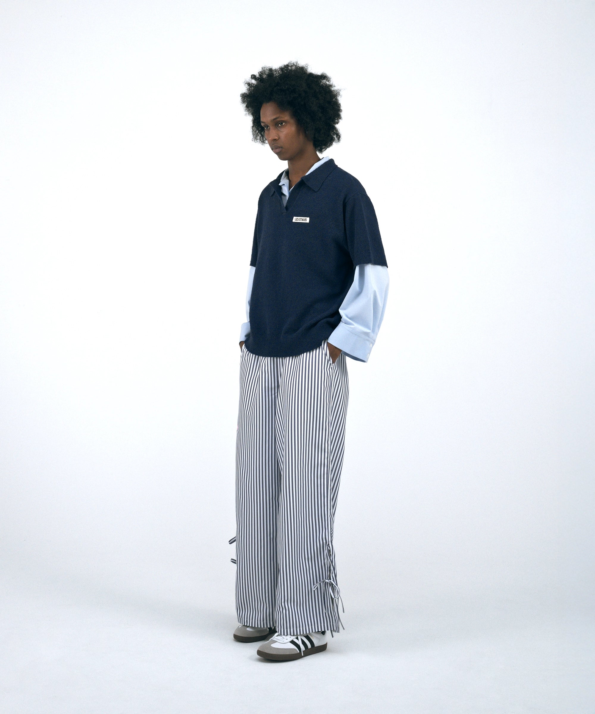 Wide Leg Shirtpants Stripe Design | ワイドレッグ シャツパンツ ストライプデザイン