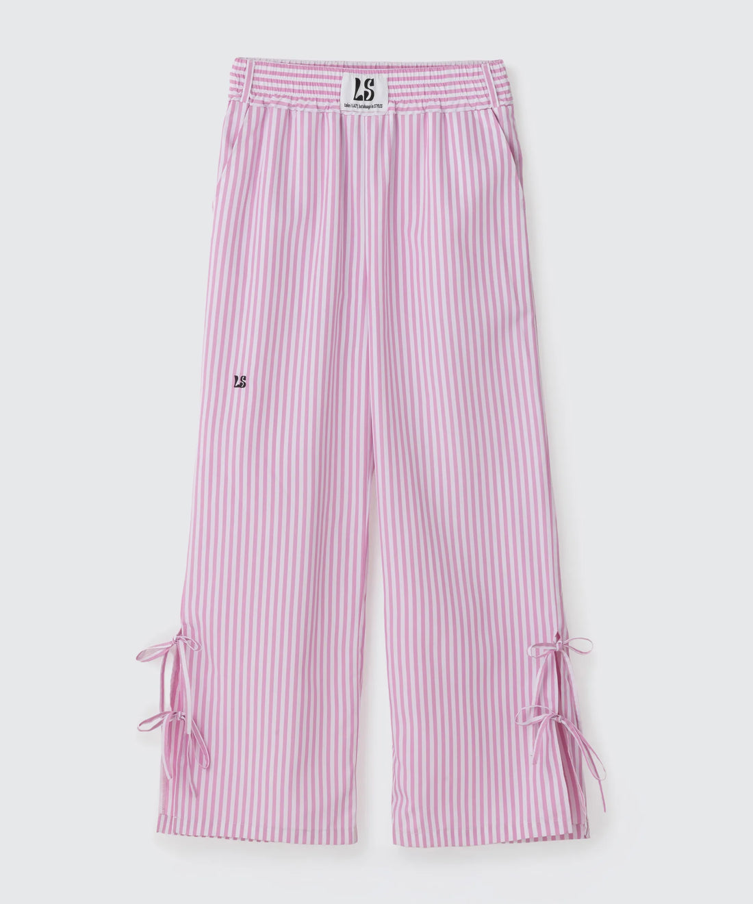 Wide Leg Shirtpants Stripe Design