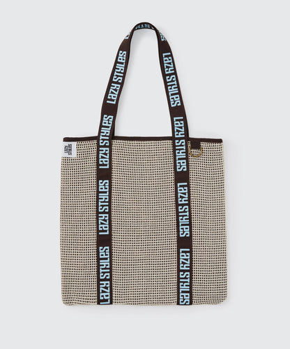 Handle Logo Mesh Tote Bag