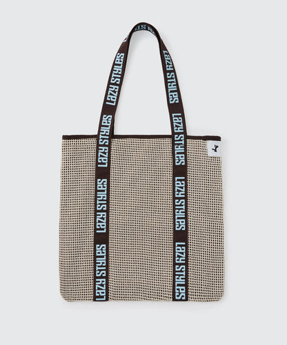 Handle Logo Mesh Tote Bag