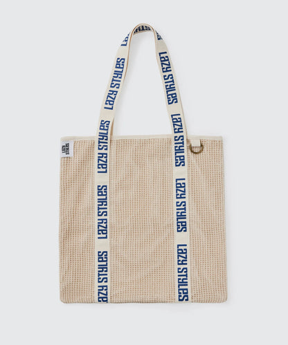 Handle Logo Mesh Tote Bag