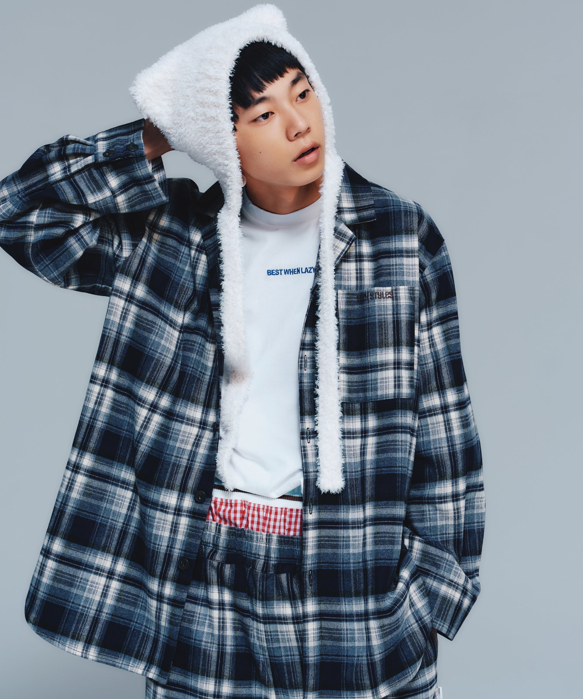 Oversized Check Shirt | オーバーサイズチェックシャツ – Lazy Styles