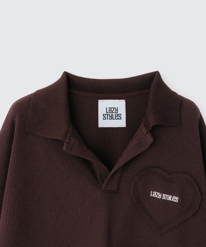 Waffle long sleeve tee | ワッフルロングスリーブTシャツ