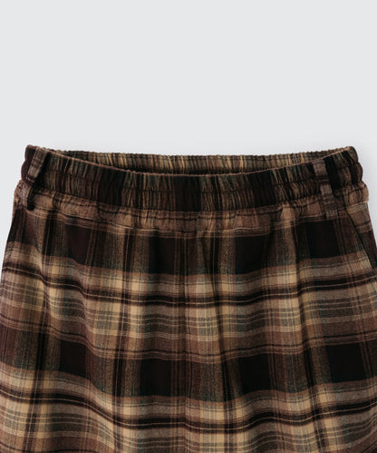 Wide Leg Check Pants | ワイドレッグ チェックパンツ