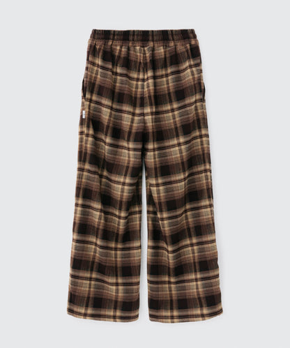 Wide Leg Check Pants | ワイドレッグ チェックパンツ