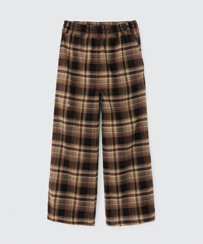 Wide Leg Check Pants | ワイドレッグ チェックパンツ
