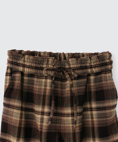Wide Leg Check Pants | ワイドレッグ チェックパンツ