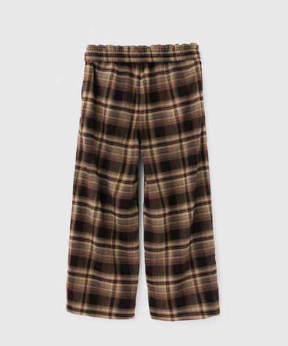 Wide Leg Check Pants | ワイドレッグ チェックパンツ