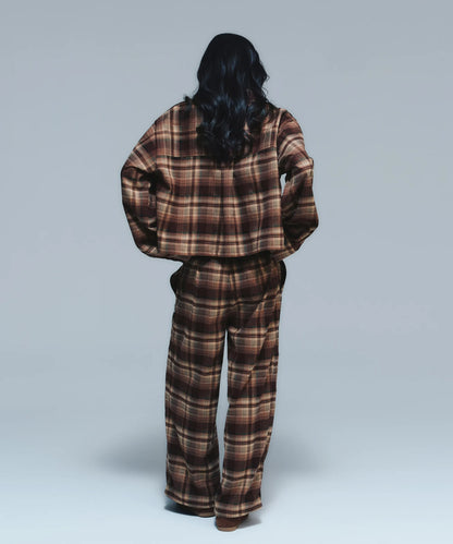 Wide Leg Check Pants | ワイドレッグ チェックパンツ