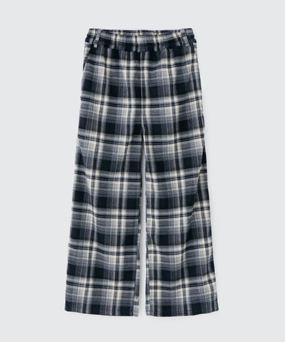Wide Leg Check Pants | ワイドレッグ チェックパンツ