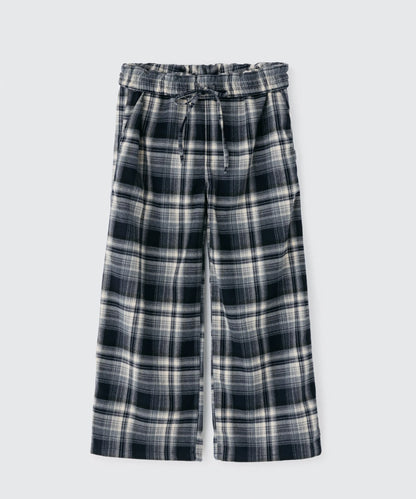 Wide Leg Check Pants | ワイドレッグ チェックパンツ