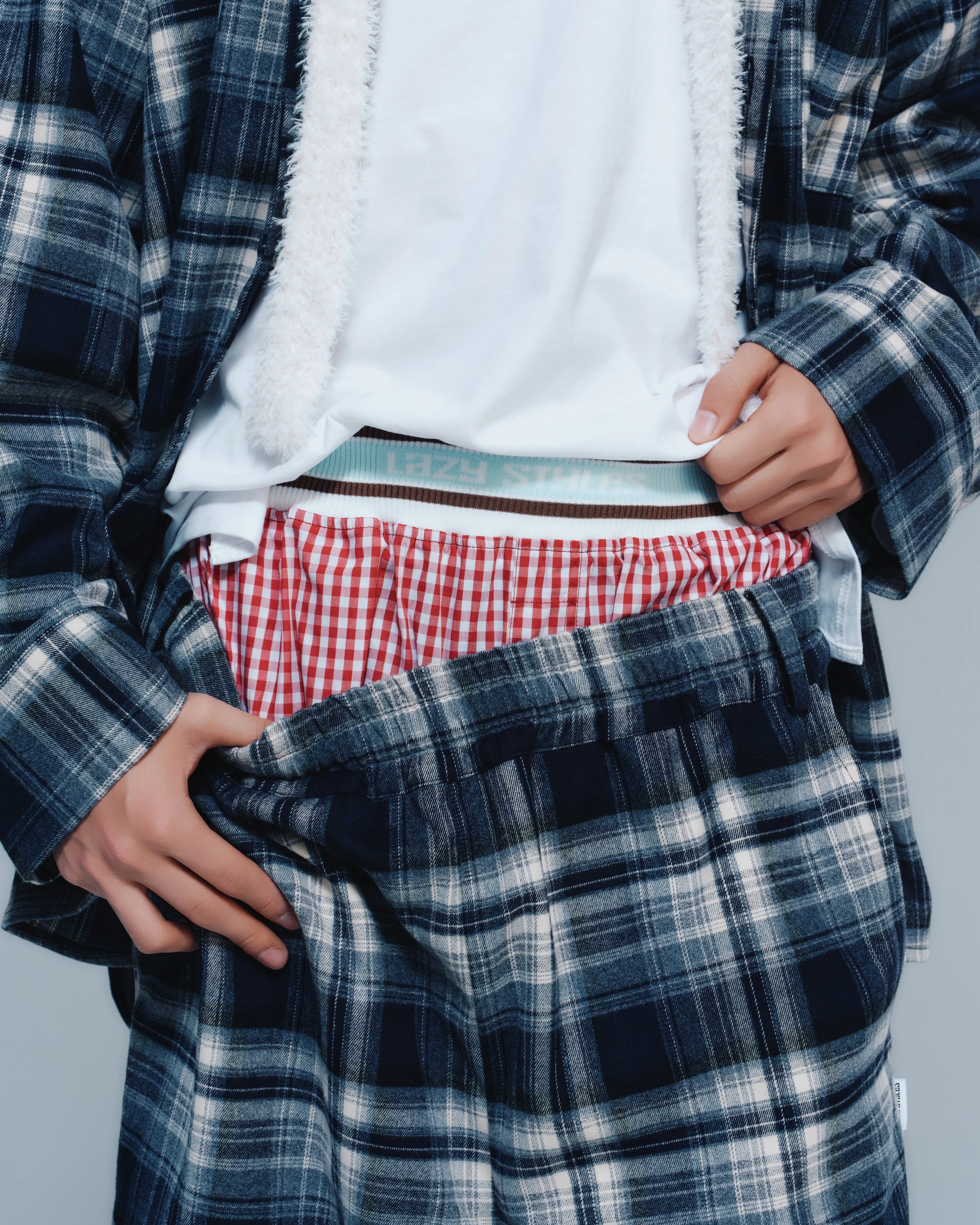 Wide Leg Check Pants | ワイドレッグ チェックパンツ