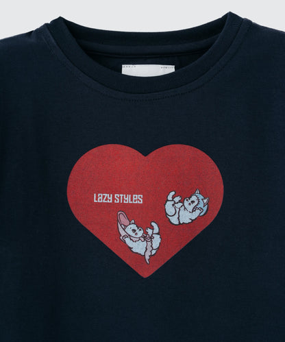 YOCHIXMIMI Tee (Heart) | ヨチミミ Tシャツ（ハート）