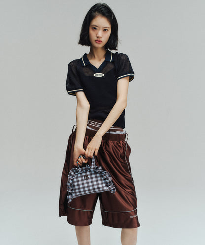 Cropped Uniform Polo Shirt | クロップド ユニフォームシャツ