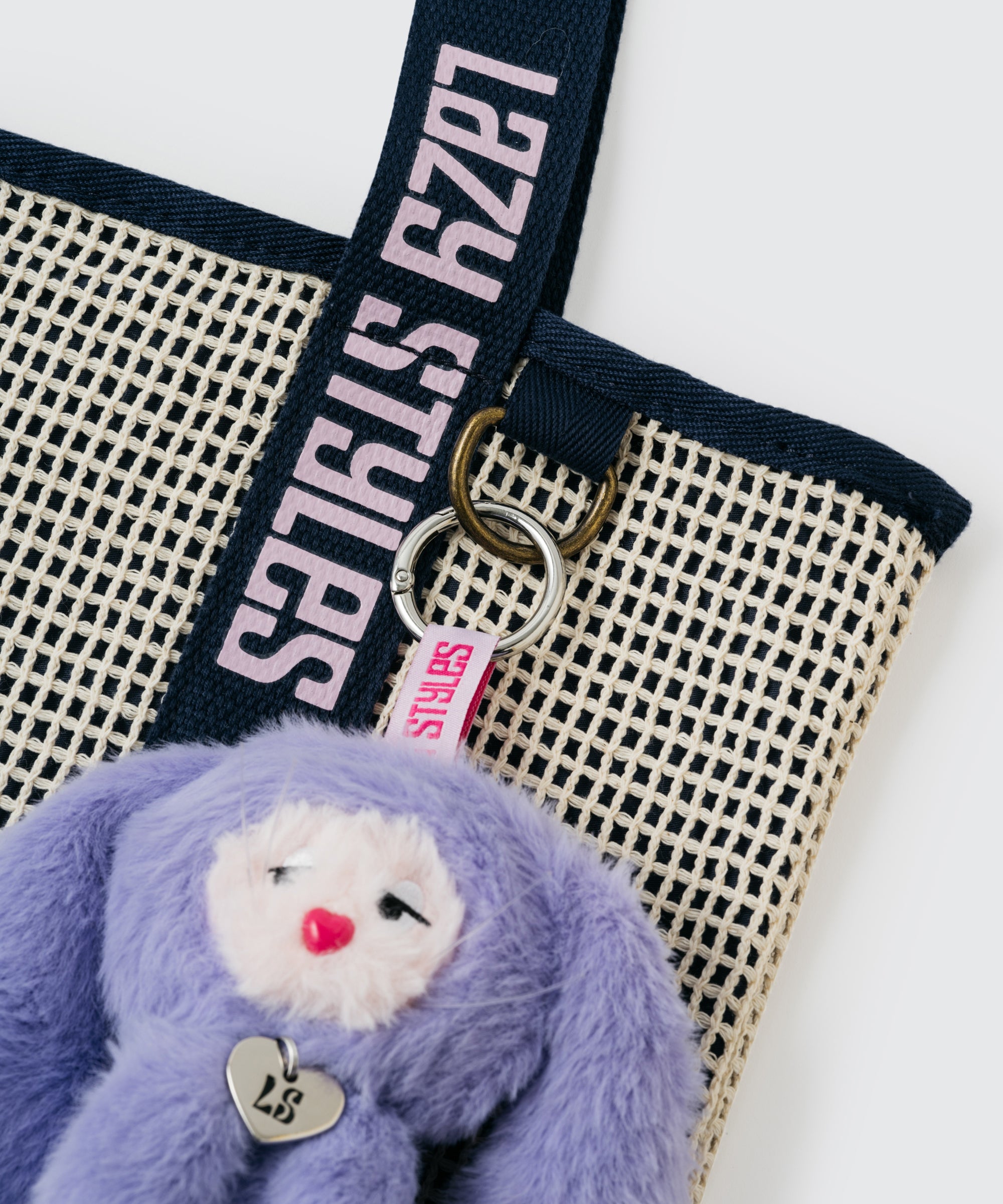 HARRY STYLES ネットメッシュトートバッグ【キーホルダー付き】 Lazy Styles レイジースタイルズ ハンドルロゴ メッシュトートバッグ