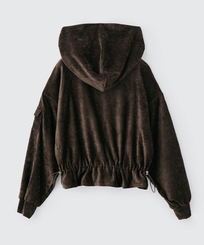 Velor Big-Hood Hoodie | ベロア ビッグフードフーディー