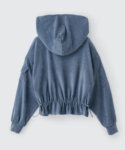 Velor Big-Hood Hoodie | ベロア ビッグフードフーディー