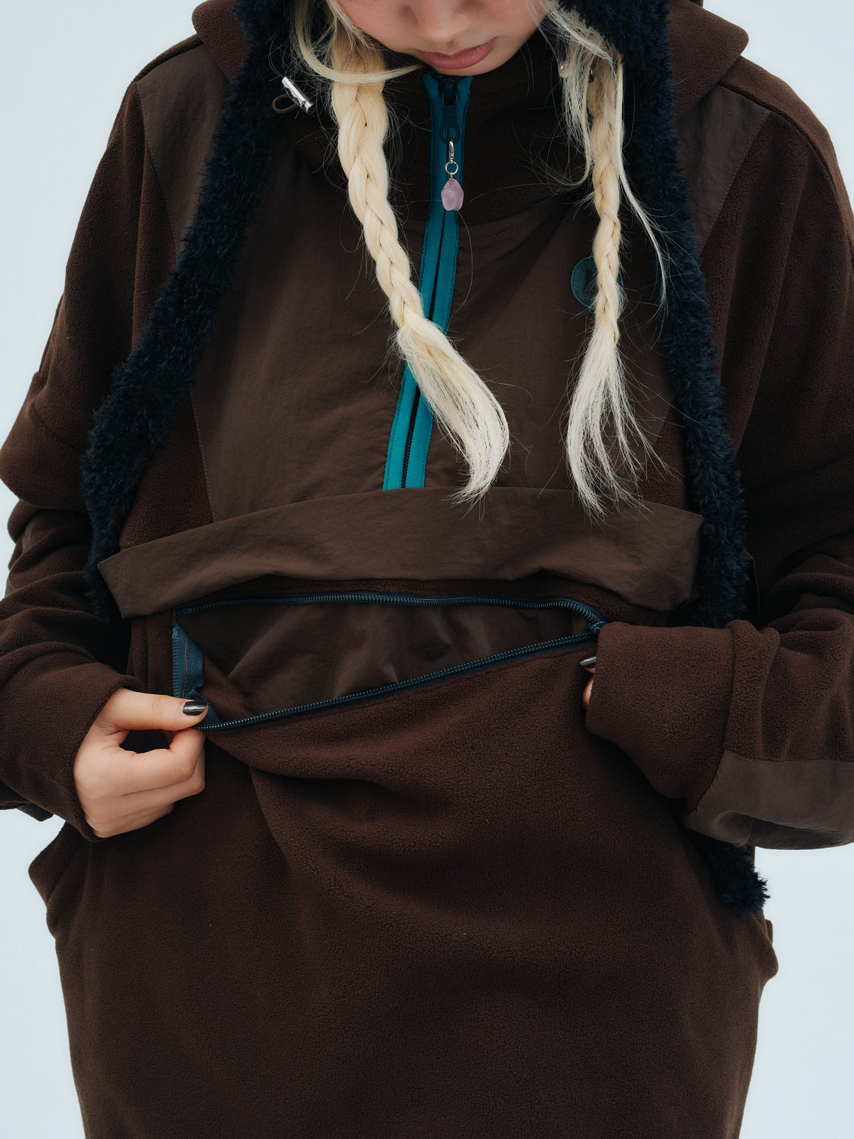Half-Zip Fleece Hoodie | フリース ハーフジップ フーディー