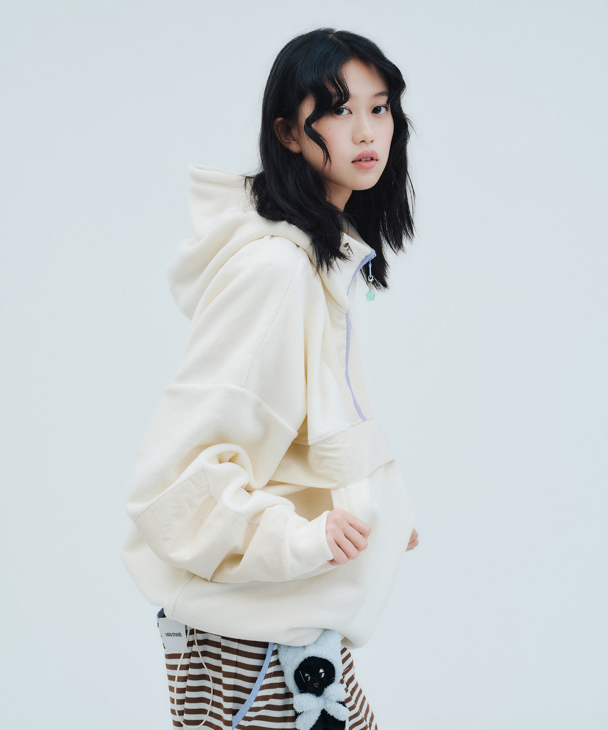 Half-Zip Fleece Hoodie | フリース ハーフジップ フーディー