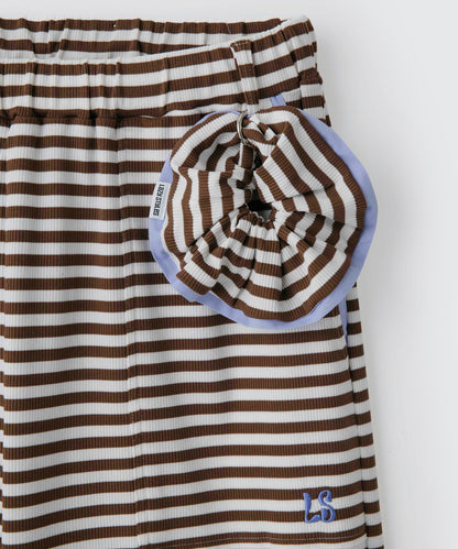 Striped Long Pants (+Scrunchie) | ボーダーロングパンツ (＋シュシュ)