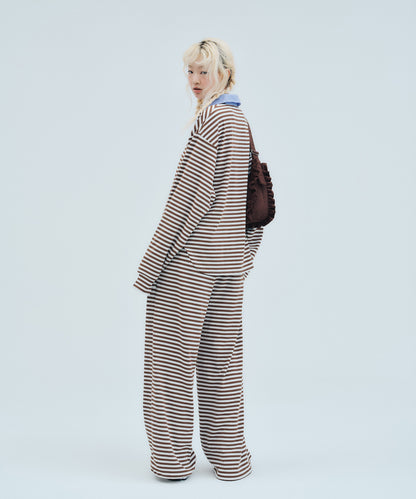 Striped Long Pants (+Scrunchie) | ボーダーロングパンツ (＋シュシュ)