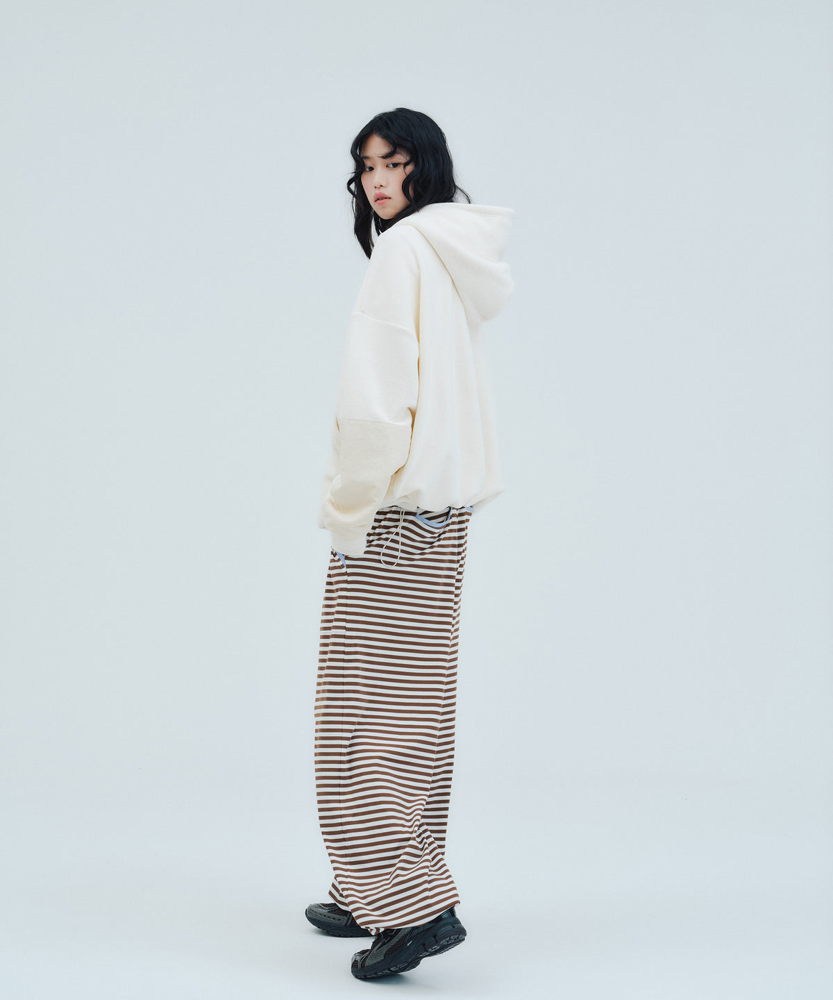 Striped Long Pants (+Scrunchie) | ボーダーロングパンツ (＋シュシュ)