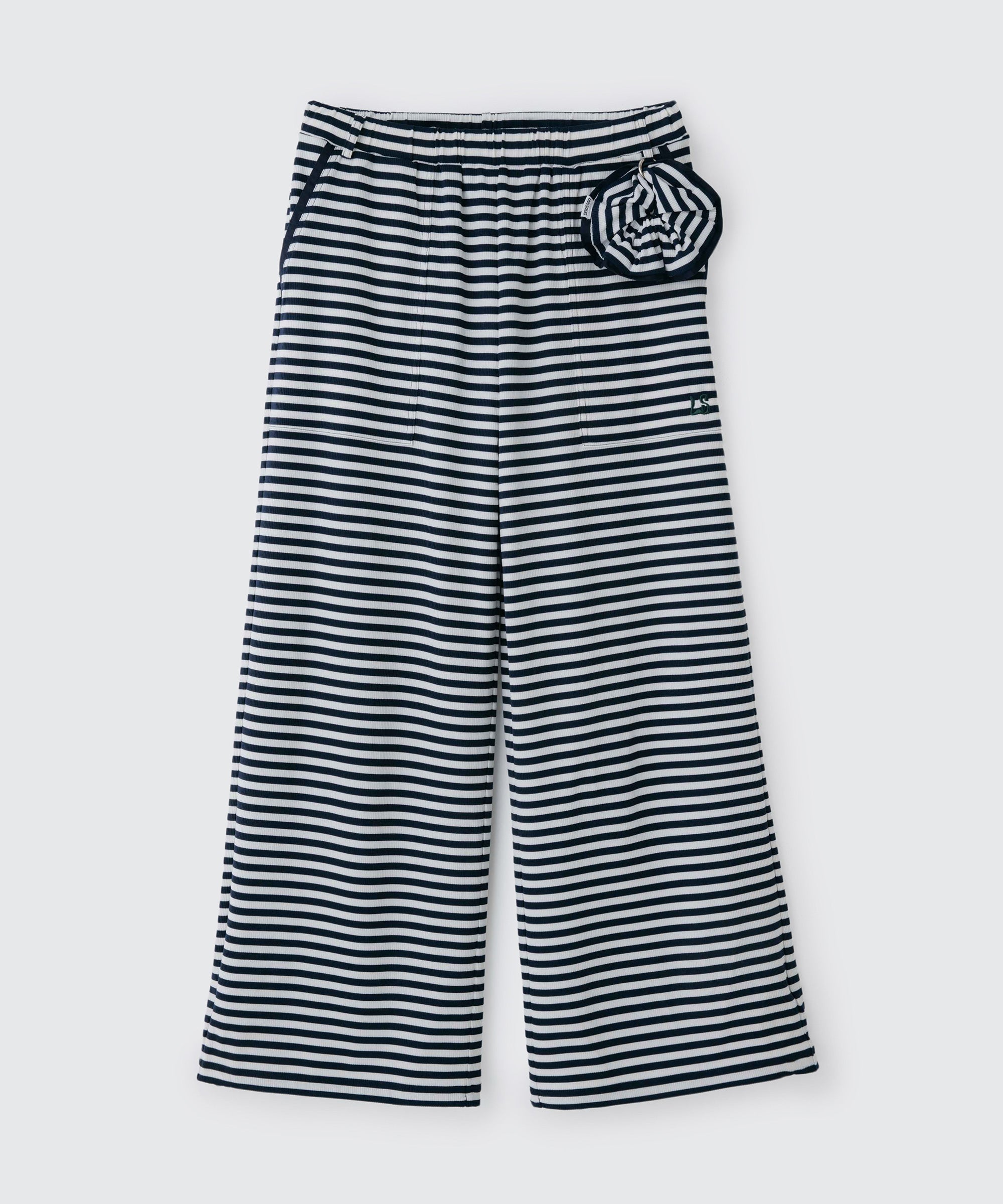 Striped Long Pants (+Scrunchie) | ボーダーロングパンツ (＋シュシュ)